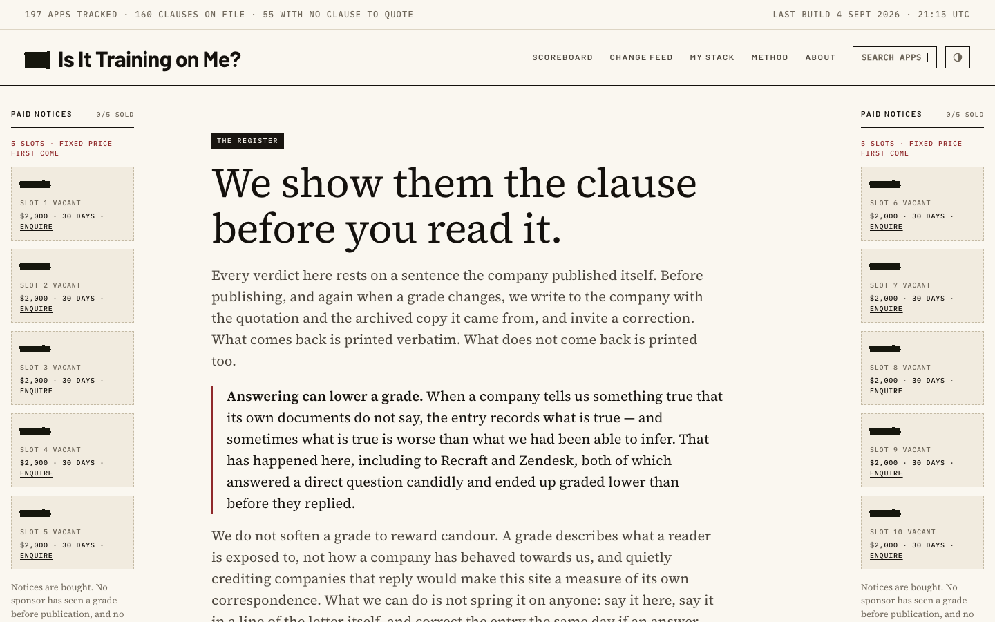 The right-of-reply register